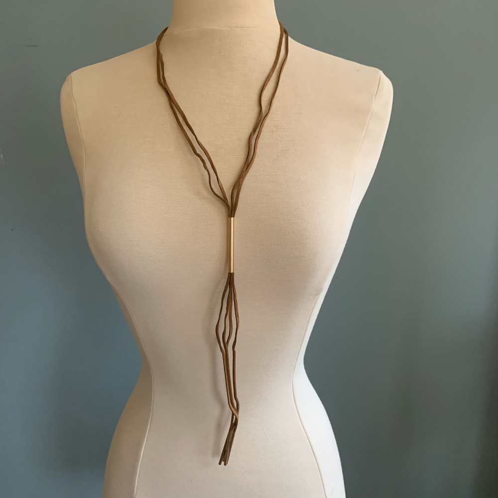 brown dangle necklace